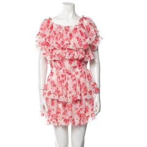 MISA LOS ANGELES Floral Print Mini Dress - XS